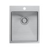 Quadron RUSSEL 90 SteelQ zlewozmywak R10 stal szlachetna z syfonem stal szlachetna 1-komorowy b/o HB4050BS
